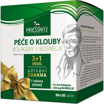 Kloubní výživa Priessnitz Kolag + Boswellie péče o klouby 120 tbl.