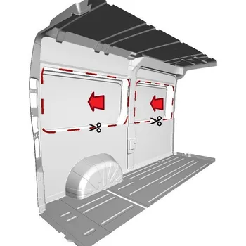 Příslušenství ke karavanu Interiérové obložení Cover- vnitřní obločení vlevo Plus pro Fiat Ducato