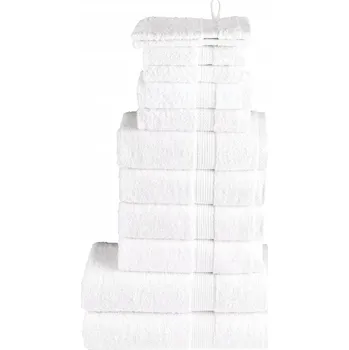 Utěrka 12dílná sada ručníků Premium SOLUND bílá 600 g/m² - 8721012152113