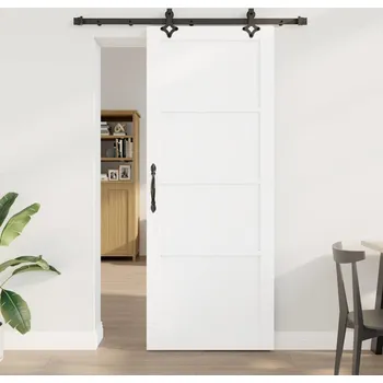 Interiérové dveře vidaXL Posuvné dveře ORKDAL Bílá 83 x 211 cm Masivní borové dřevo [3333619]