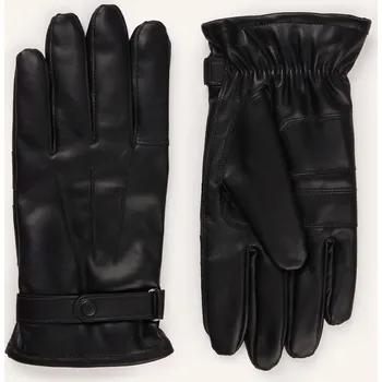 Rukavice Barbour Pánské Kožené Rukavice, černá, 7