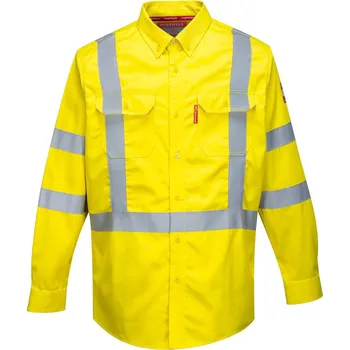 PORTWEST Košile Bizflame 88/12 FR Hi-Vis FR95, dlouhý rukáv, reflexní POR-FR95YERXXL 2XL Žlutá