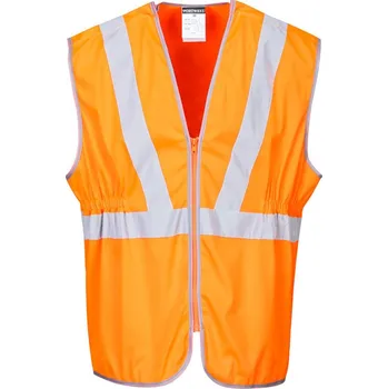 pracovní vesta PORTWEST Vesta RIS RT20 Hi-Vis, prodloužená, reflexní POR-RT20ORRS S Oranžová