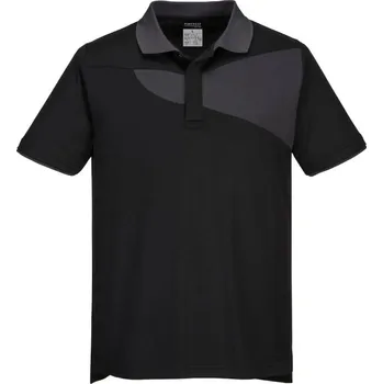 Pánské tričko PORTWEST Polokošile S/S PW210, krátký rukáv POR-PW210BZRM M Černá/šedá