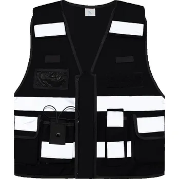 pracovní vesta Korntex Vesta Tactical KXTAC – Bonn, multifunkčí, unisex COT76XTAC983zi-yellow/blac Žlutá/černá 2XL-4XL