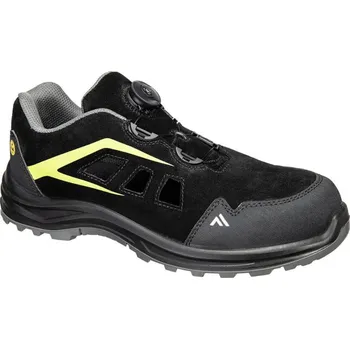 Pracovní obuv PORTWEST Obuv FE06 S1 ESD SR FO, sandál s kompozitní špicí POR-FE06BGN35 Černá/zelená 35