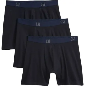 Boxerky Pánské boxerky GAP V-3PK BASIC S Černá, Tmavě modrá