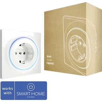 Elektrická zásuvka Inteligentní zásuvka Fibaro Walli Outlet s funkcí zesilovače pro ovládání elektrických zařízení - kompatibilní se SMART HOME by hornbach