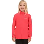 Dětská fleecová mikina KILPI GLAMER 98 Růžová, Bílá