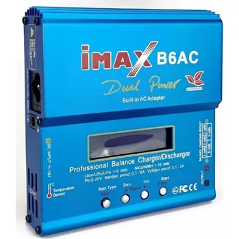 RC model ostatní Imax B6AC 80W 6A nabíječ a vybíječ s balancerem a vestavěným zdrojem EV-Peak - RC_324211