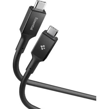 Datový kabel SPIGEN EB24012CC ESSENTIAL TYPE-C CABLE 240W 120CM BLACK