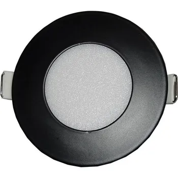 Bodové svítidlo Podhledové světlo LED 3W, 85mm, 3000K, 230V/3W, vestavné, černé