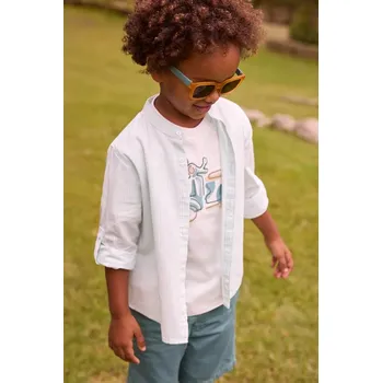 Chlapecká košile Dětská bavlněná košile Mayoral 3121.5D.Mini.PPY2 tyrkysová 06X, vel. 116