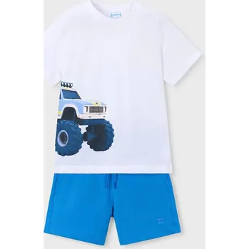 Dětská bavlněná souprava Mayoral 3605.5F.Mini.PPY2 modrá 55X, vel. 122