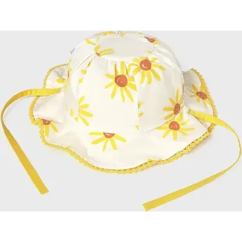 Klobouk Dětský oboustranný bavlněný klobouk Mayoral 10144.4K.Baby.PPY2 žlutá 10X, vel. 50