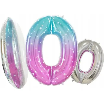 Balónek Fóliový BALÓNEK ČÍSLICE 0 narozeniny KOSMOS galaxy