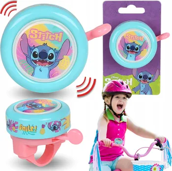 Zvonek na kolo DISNEY Stitch Kovový zvonek na kolo pro děti, dívčí