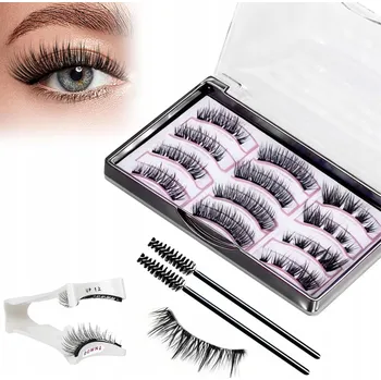 Umělé řasy 6 PÁRŮ MAGNETICKÉ ŘASY UMĚLÝCH JAKO PŘÍRODNÍ PRÉMIOVÝ KARTÁČEK NA ŘASY