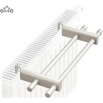 Sušák na prádlo SUŠÁK NA RADIÁTOR 50CM 2 TYČE NASTAVITELNÝ BÍLÝ 0.3-2M DO OBÝVÁKU DOMÁCÍ