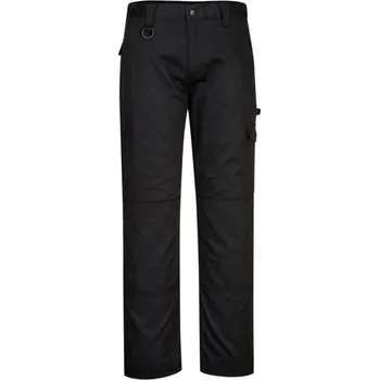 montérky PORTWEST Kalhoty Super Work Trouser CD884, do pasu POR-CD884BKS28 Černá 28 Zkrácené na výšku 173 cm