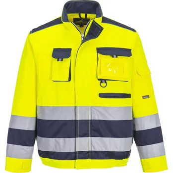 pracovní bunda PORTWEST Bunda Lille Hi-Vis TX50, reflexní POR-TX50YNRXL XL Žlutá/navy