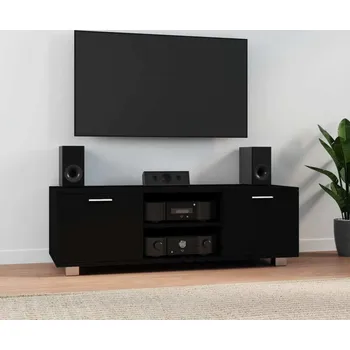 Televizní stolek vidaXL TV skříňka 120x40,5x35 cm kompozitní dřevo [243042] Barva: Černá