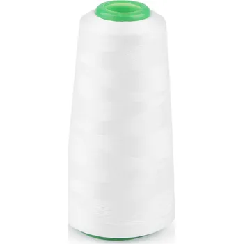 Nit Nitě elastické pro průmyslové overlocky 3000 m, velké, 1 (301) bílá