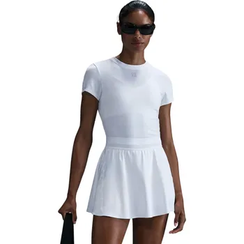 Dámské oblečení Dámské tričko Nike Court Advantage Dri-Fit Short-Sleeve Tennis Bílý (XS)