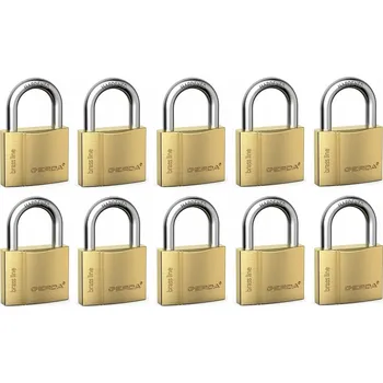 Mosazný visací zámek na klíč Gerda 60 mm + 3 klíče