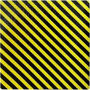 Dětská zábrana Černo-žlutá pěnová ochrana rohů stěn, sloupků, konstrukcí a strojních zařízení PI-PL - 30 x 30 cm