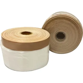 Fólie krycí Strend Pro, 1100 mm, L-25 m, PE, malířská, s látkovou lepicí páskou, zakrývací na podlahu