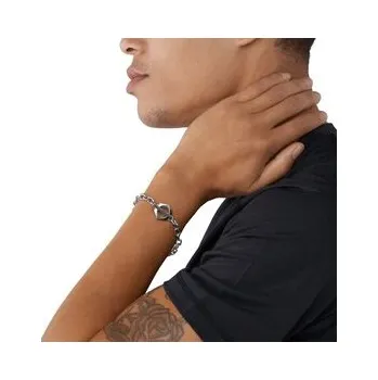 Náramek Armani Exchange Náramek AXG0103040 Stříbrná OS