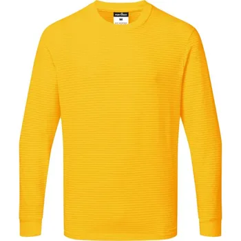 pracovní tričko PORTWEST Tričko ESD AS22, dlouhý rukáv, antistatické POR-AS22YE3XXXL 3XL Žlutá deep