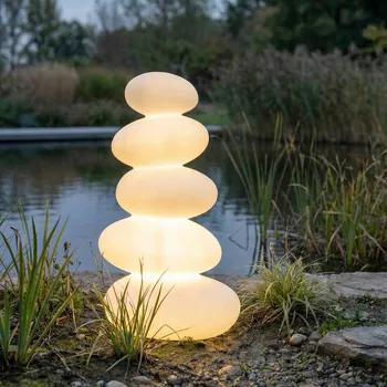 Lampička Lucande LED terasa lampa Soriel, bílá, 72 cm, stepdim, IP54 LED 12 W celkem - Doprava zdarma