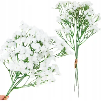 umělá květina Sádrovka Kytice Gumová Bílá 32cm UMĚLÉ KVĚTY