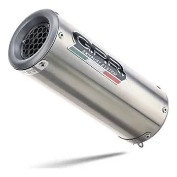Výfuk pro motocykl Koncovka výfuku Slip-on GPR M3 INOX E5.CF.16.1.M3.INOX Broušená nerezová ocel zahrnuje spojovací svod a odnímatelný dB killer
