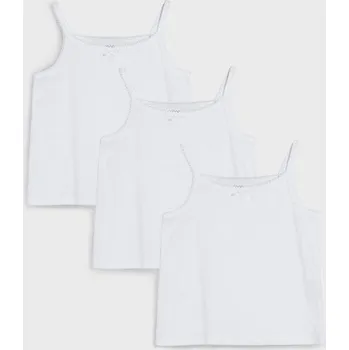 Dívčí tričko Sinsay - Bavlněné tričko - bílá - 714DS-00X - 714DS-00X-110