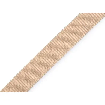 Popruh polypropylénový 20 mm - béžová světlá - 1 m