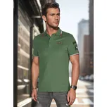 Pánská košile polo s nášivkami PX0632 Barva: Zelená, Velikost: L