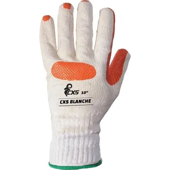 Pracovní rukavice CXS Rukavice BLANCHE, máčené v latexu, vel. 09
