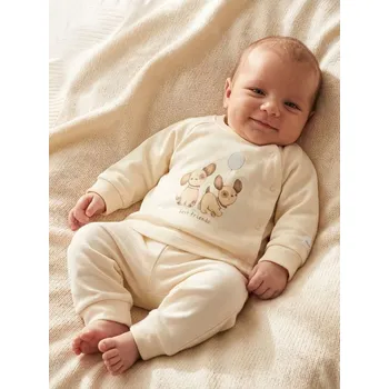 Pánská mikina Sinsay - Mikina - krémová - 909DF-01X - 909DF-01X-68