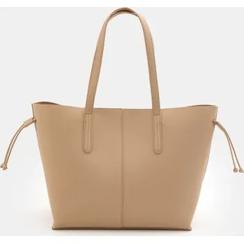 Kabelka Sinsay - Velká taška shopper - béžová - 195GK-08X - 195GK-08X-ONE