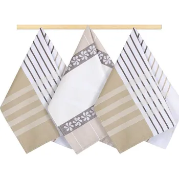 Utěrka Kuchyňské utěrky - proužek béžový