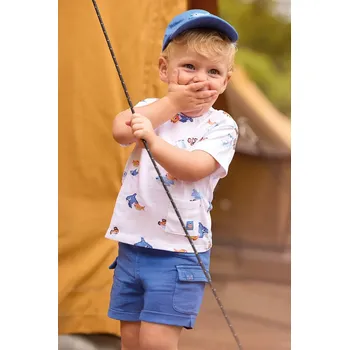 Dětské bavlněné šortky Mayoral 1223.3H.Baby.PPY2 modrá 55X, vel. 74