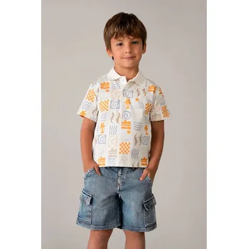 Oblečení a móda Dětské riflové kraťasy Mayoral 3206.5D.Mini.PPY2 modrá 55X, vel. 98