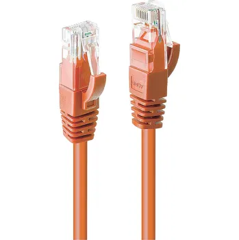 Počítač LINDY 48108 RJ45 síťové kabely, propojovací kabely CAT 6 U/UTP 2.00 m oranžová 1 ks
