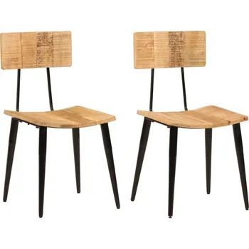 Jídelní židle Jídelní židle 2 ks 44 x 40 x 80 cm masivní mangovníkové dřevo - 8720287178798