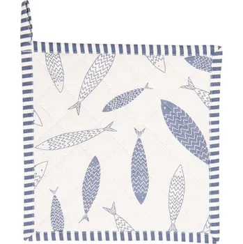 Podložka pod hrnec Bavlněná podložka pod hrnce Nautical Fish - 20x20 cm