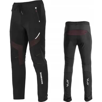 Cyklistické kalhoty Dlouhé cyklistické kalhoty zateplené ROCKBROS [Barva Černá, Velikost XXL]