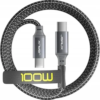 Datový kabel Kabel Jsaux USB typ C - USB typ C 3 m stříbrný